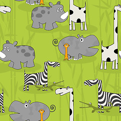 Image showing Wild animals pattern