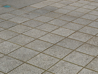 Image showing Concrete sidewalk pavement