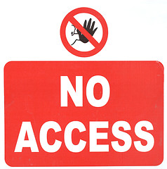 Image showing No access sign