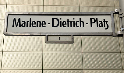 Image showing Marlene Dietrich Platz Berlin