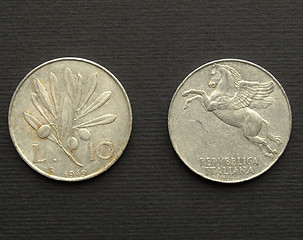 Image showing Italian coin