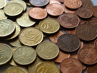 Image showing Euro coins