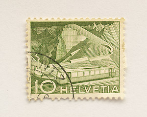 Image showing Swiss stamps