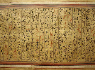 Image showing Egyptian papyrus