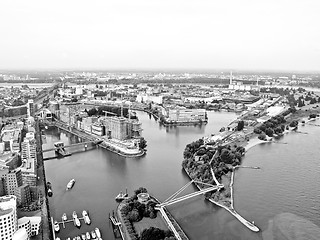 Image showing Duesseldorf mediahafen harbour