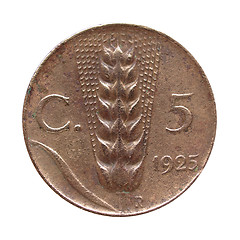 Image showing Italian coin