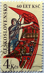 Image showing Czech stamps