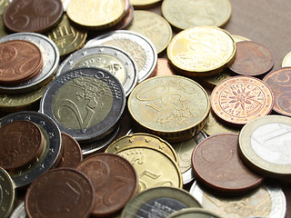 Image showing Euro coins