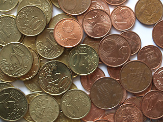 Image showing Euro coins