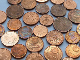 Image showing Euro coins