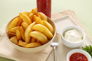 Image showing Potato Wedges