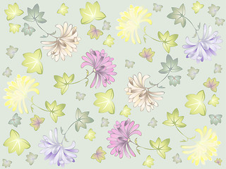 Image showing Seamless background. Illustration daisies.