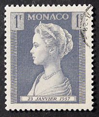 Image showing Monaco 1F Grace Kelly Stamp