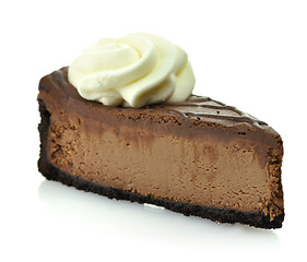 Image showing chocolate cheesecake