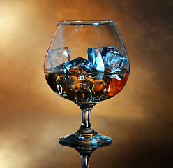 Image showing glass of whiskey 