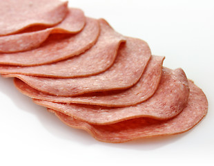 Image showing Sliced Salami 