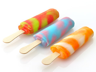 Image showing colorful ice cream pops