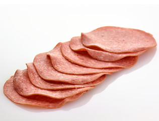 Image showing Sliced Salami 