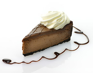 Image showing chocolate cheesecake