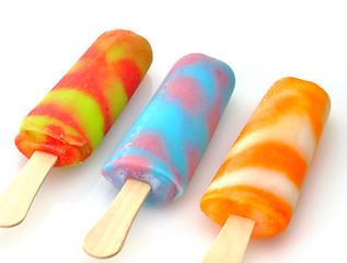 Image showing colorful ice cream pops