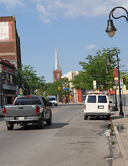 Image showing Street in small town.