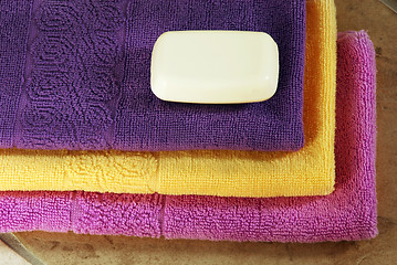 Image showing Colorful towels
