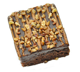 Image showing brownie on white background