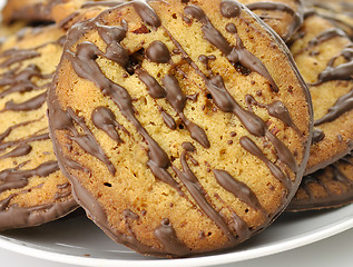 Image showing cookies with nuts and chocolate