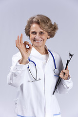 Image showing Happy senior doctor