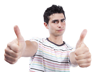 Image showing Man with OK gesture