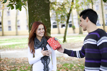 Image showing Couple having fun at the park