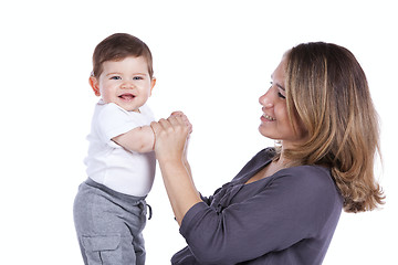 Image showing Mother with her baby son