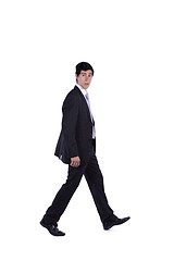 Image showing Businessman walking to you