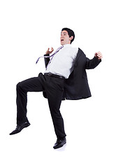 Image showing Businessman almost falling