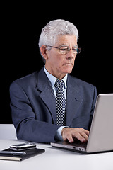 Image showing Senior businessman at the office