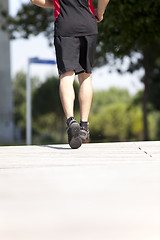 Image showing Running athlete