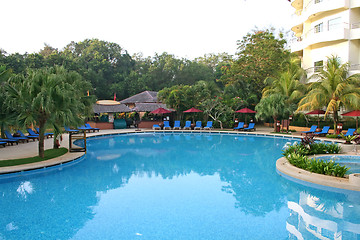 Image showing Resort swimming pool