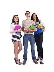 Image showing Three teenage students