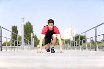 Image showing Running athlete