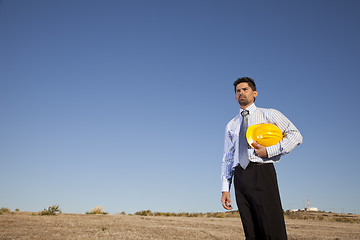 Image showing Engineer at the construction site