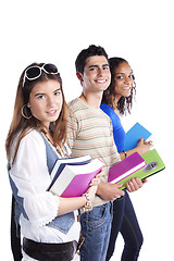 Image showing Three teenage students