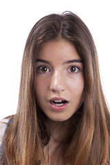 Image showing Surprised teenager