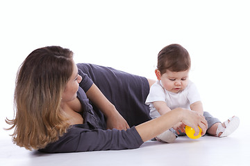 Image showing Mother with her baby son