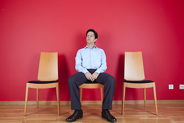 Image showing Businessman relaxing