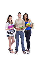 Image showing Three teenage studens