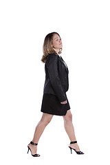 Image showing Businesswoman walking to you