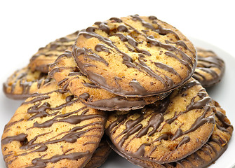 Image showing cookies with nuts and chocolate