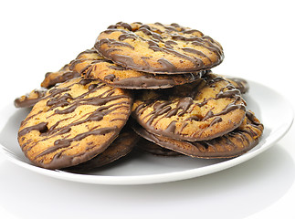 Image showing cookies with nuts and chocolate