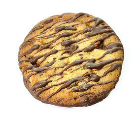 Image showing cookie with nuts and chocolate