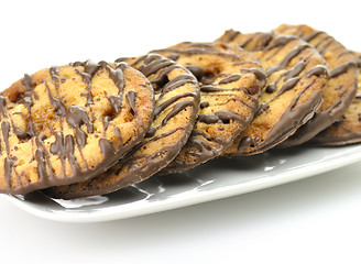 Image showing cookies with nuts and chocolate